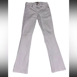 True Religion Y2K Becca Mid Rise Bootcut Jeans White Denim 26 Horseshoe Pocket